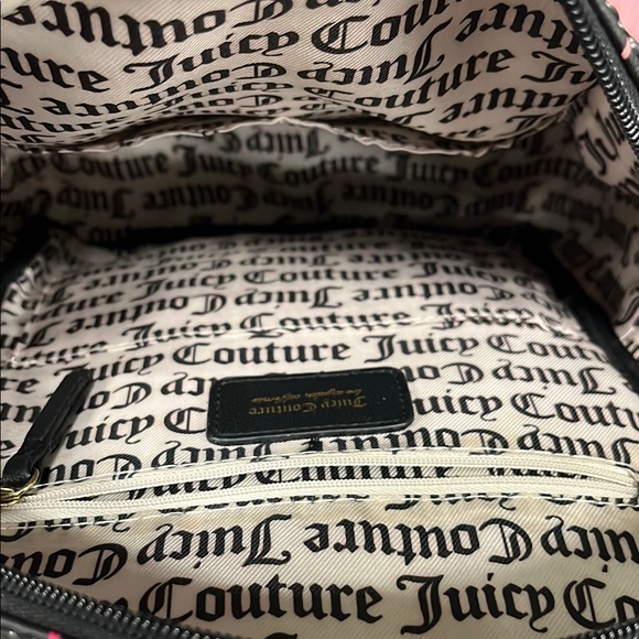 Juicy Couture Black and Pink Graphic Backpack - Picture 3 of 4